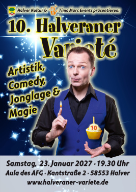 Plakat zum 10. Halveraner Variete